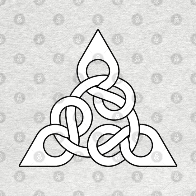 Figure Eight Endless Knot Triangle by taiche